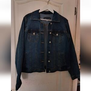 Maurices Blue Jean Jacket Trucker Style with Classic Stitching